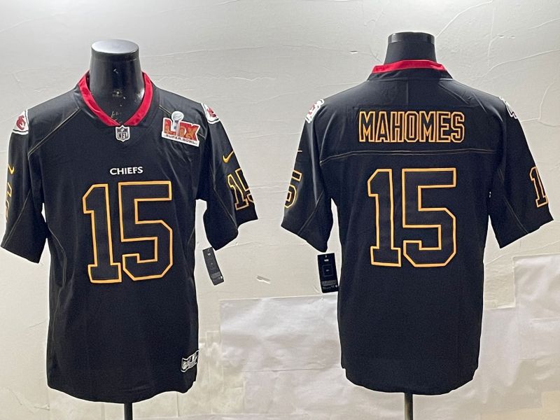 Men Kansas City Chiefs #15 Mahomes Black 2025 Nike Limited NFL Jersey style 3->kansas city chiefs->NFL Jersey